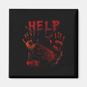Aimant Aide amusante Empreinte sanglante Halloween Costum