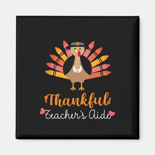 Aimant Aide de l'enseignant Thanksgiving Fall mignonne Tu (Devant)