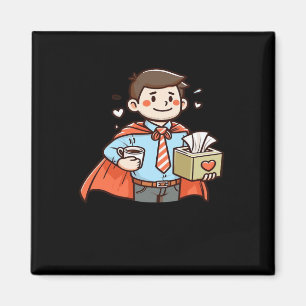 Aimant Aide émotionnelle Coworker classique Mème Viral