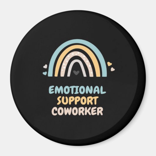 Aimant Aide émotionnelle Coworker Classique Mème Viral et (Devant)