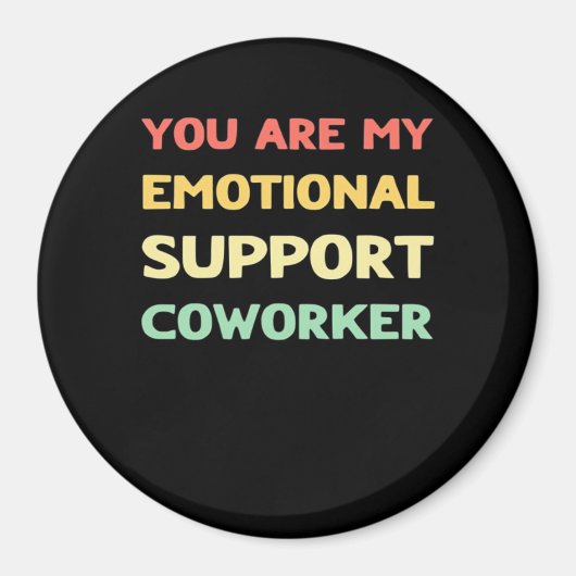 Aimant Aide émotionnelle Coworker Trending Meme (Devant)
