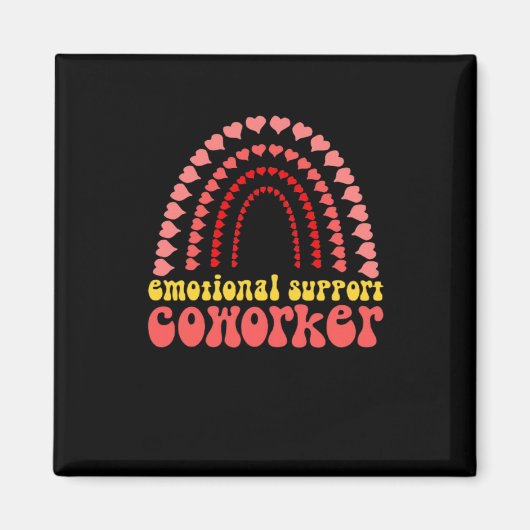Aimant Aide émotionnelle Coworker Work Bestie Classic (Devant)