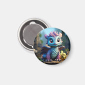 Aimant Aiden, un dragon lunaire (Recto/Verso)