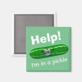 Aimant Aidez-moi à être dans une chiche (Recto/Verso)