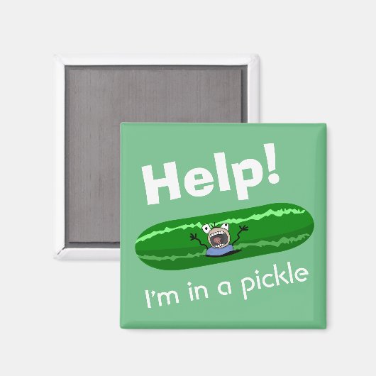 Aimant Aidez-moi à être dans une chiche (Recto/Verso)