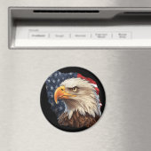 Aimant Aigle à drapeau américain (In Situ (Lave-vaisselle))