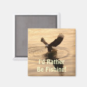 Aimant Aigle à tête blanche à la broche photo de la faune (Recto/Verso)