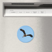 Aimant Aigle à tête blanche avec poisson (In Situ (Lave-vaisselle))