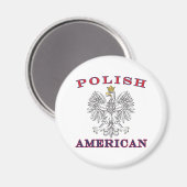 Aimant Aigle blanc américain polonais (Recto/Verso)