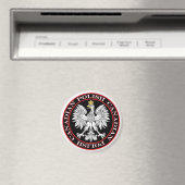 Aimant Aigle canadienne polonaise ronde (In Situ (Lave-vaisselle))