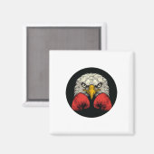 Aimant Aigle Dans Les Gants De Boxe Pour Une Déclaration  (Recto/Verso)