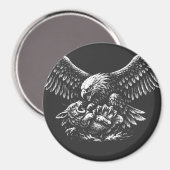 Aimant Aigle de Cendres par BurnsInHell (Recto/Verso)