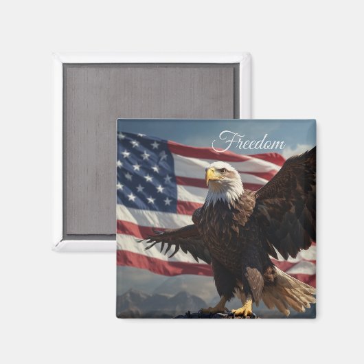Aimant Aigle de la liberté (Recto/Verso)
