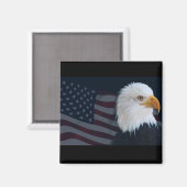 Aimant Aigle d'Usa (Recto/Verso)