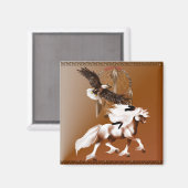 Aimant Aigle et cheval (Recto/Verso)
