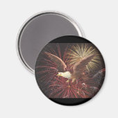 Aimant Aigle et feux d'artifice (Recto/Verso)