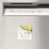 Aimant Aigle jaune et rouge Sauvez l'aimant Date (In Situ (Lave-vaisselle))