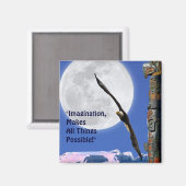 Aimant Aigle, Lune et Totem Motivation (Recto/Verso)