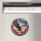 Aimant Aigle patriotique (In Situ (Lave-vaisselle))