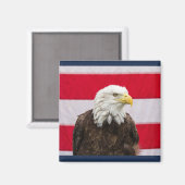 Aimant Aigle patriotique (Recto/Verso)