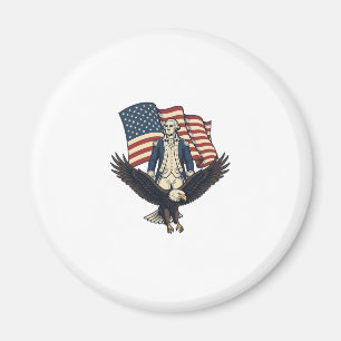 Aimant Aigle Patriotique et Général Colonial Vintage Vect
