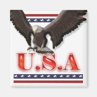 Aigle patriotique USA étoiles rayures