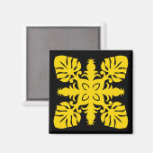 Aimant Aigle QUILT HAWAIIAN - ananas (Recto/Verso)