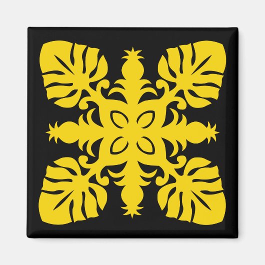 Aimant Aigle QUILT HAWAIIAN - ananas (Devant)