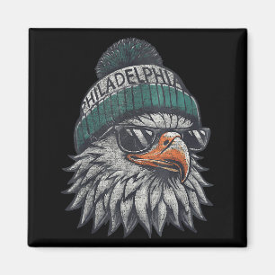 Aimant Aigle Vintage Avec Lunettes Hommes Femmes Enfants