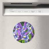 Aimant Aiguille bleu et violet Irises (In Situ (Lave-vaisselle))