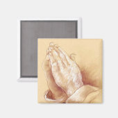 Aimant Aiguille Mains De Prière (Recto/Verso)