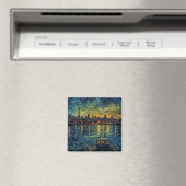 Aimant Aiguille spatiale Seatle en style van Gogh (In Situ (Lave-vaisselle))