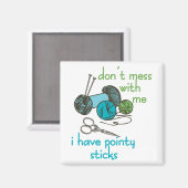 Aimant Aiguilles tricots (Recto/Verso)