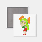 Aimant aile de chibi bunnygirl (Recto/Verso)