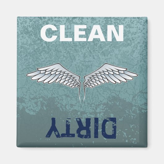 Aimant Ailes bleues gris (Devant)