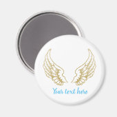 AIMANT AILES D'ANGEL PERSONNALISABLES STICKER ROND (Recto/Verso)