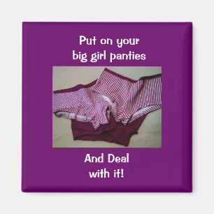 Aimant aimante de culotte de grande fille