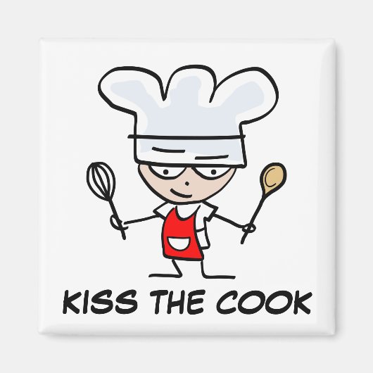 Aimant Aimante embrasser le cuisinier (Devant)