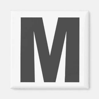 Aimant Aimante lettre "M"