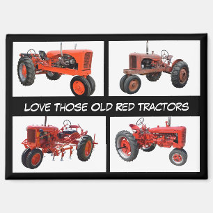 Aimant Aimer ces vieux tracteurs rouges