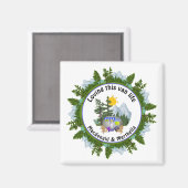 Aimant AIMER CETTE VIE VAN CARAVAN Personnalisé Camping C (Recto/Verso)