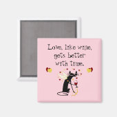 Aimant Aimer comme vin Valentine (Recto/Verso)