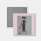 Aimant Aimer faire du shopping (Recto/Verso)