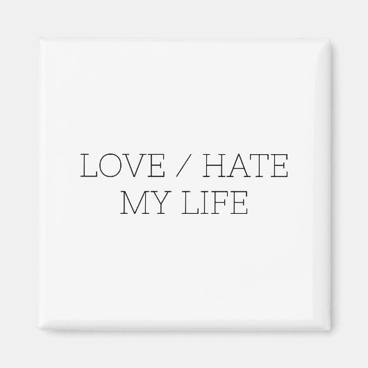 Aimant Aimer/haïr ma vie (Devant)