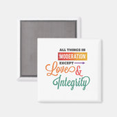 Aimant Aimer & Intégrité (Recto/Verso)