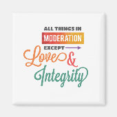 Aimant Aimer & Intégrité (Devant)