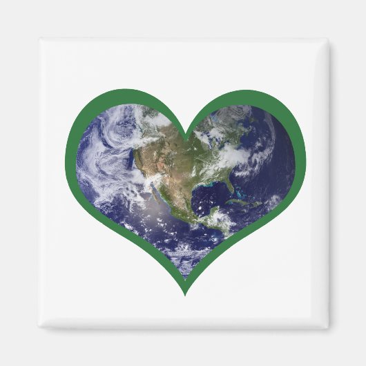 Aimant Aimer la Terre (Vert) (Devant)