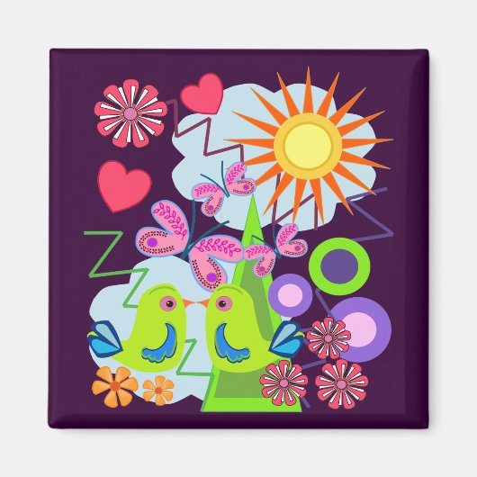 Aimant Aimer l'aimant estival (Devant)