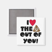 Aimant Aimer Le Poop Emoji (Recto/Verso)
