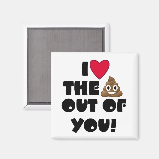 Aimant Aimer Le Poop Emoji (Recto/Verso)